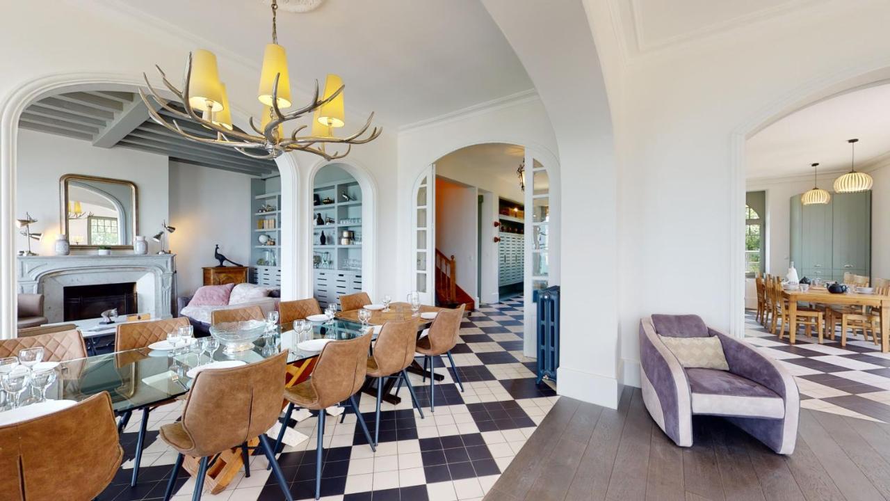 Les Roches Grises, Luxueuse Villa Face Mer, 4Etoiles, Spa Et Jardin Panoramique, Societe La Clef Decamp Granville Exterior photo
