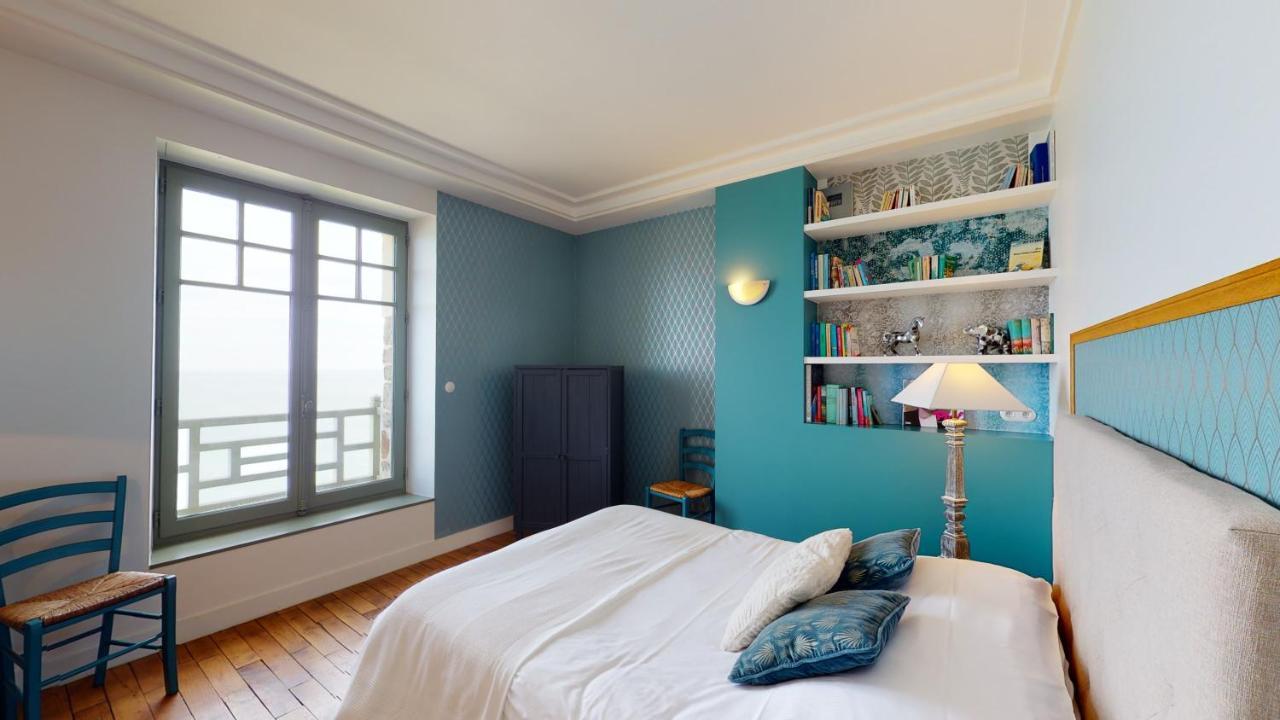 Les Roches Grises, Luxueuse Villa Face Mer, 4Etoiles, Spa Et Jardin Panoramique, Societe La Clef Decamp Granville Exterior photo