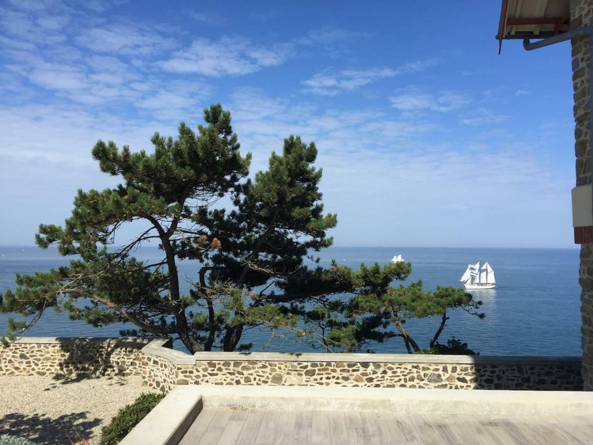 Les Roches Grises, Luxueuse Villa Face Mer, 4Etoiles, Spa Et Jardin Panoramique, Societe La Clef Decamp Granville Exterior photo